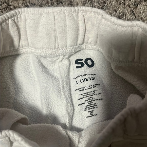 SO Blue and White Matching Sweatpants Set - Picture 3 of 5